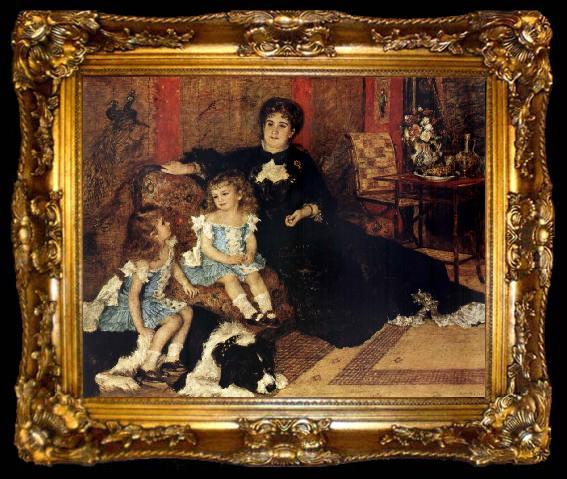 framed  Pierre-Auguste Renoir Madame Charpenting and Children, ta009-2
